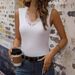 Aria Basics Aria Basics Cross-border Direct Sales Lace Tank Spring New Inner Top, European And American Sexy Versatile V-neck Base Shirt_ecoleips.com