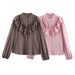 Women's Clothing Women's Striped Layered Blouse Style Clothing Long Sleeve For Formal & Casual For Women_ecoleips.com