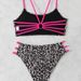 Women's Sexy Leopard Print Bikini Removable Padding Comfortable Stylish Swimwear for Beach Pool_ecoleips.com