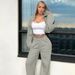 Women's Streetwear Hooded Crop Top & Slim Fit Joggers Set – Zip-Up Long Sleeve & High Waist Pants (S-L, Black & Hot Pink)_ecoleips.com