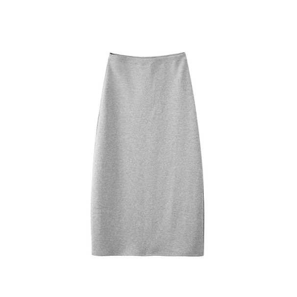 Aria Basics Aria Basics Jiezhan Women's Clothing | Lyocell Air-layer Midi Skirt, Spring 2026, 300g, Comfortable, Slimming, Warm, Casual Skirt_ecoleips.com
