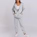 Women's Clothing Hooded Plus Velvet Sweater Women's Casual Loose Tops Jacket Couple Suit Hoodie_ecoleips.com