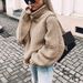 Women's Oversized Batwing Sleeve High Neck Knit Sweater - Soft Cotton Blend Yarn, Casual Loose Fit Pullover, Streetwear Chic (Multiple Colors )_ecoleips.com