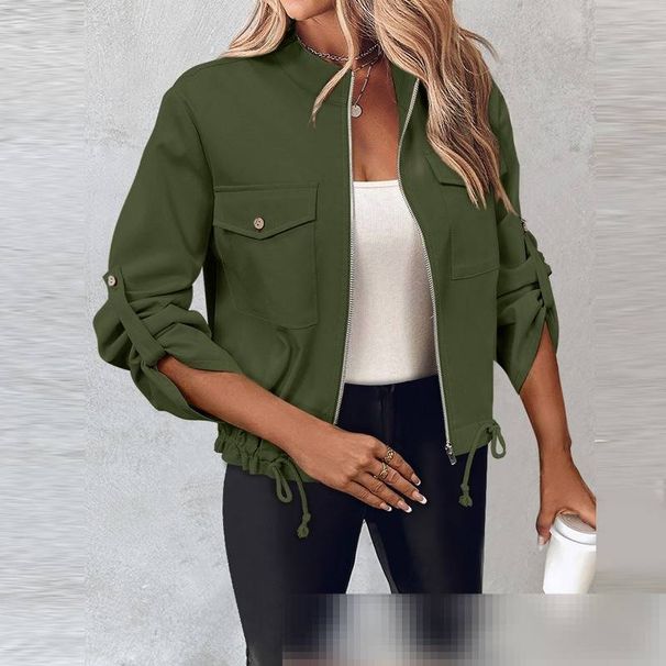 Elegant Sequin-Trimmed Cardigan - Lightweight Polyester Blend Cover-Up For Office & Evening Wear_ecoleips.com