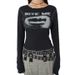 Gothic Style Long Sleeve T-Shirt for Women European American High Street Hip Hop Stitching Color Fun Pattern Hot Girl Top_ecoleips.com