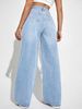 K New Denim Jeans For Women, Loose Straight Leg Pants_ecoleips.com