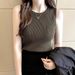 Solid Color Camisole Women, Autumn And Winter Inner Layer For Suits, Popular French-style Vest, Summer Outerwear,_ecoleips.com