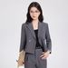 Women's Casual Suit Set Petite Short Style 2025 New Office Work And Commuting Suitable Outerwear_ecoleips.com