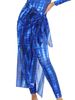 Women's Clothing Muslim Swimsuit Printed Conservative Beach Swimsuit Chest Pad Apron Scarf Separate_ecoleips.com