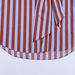 PB&ZA Cross-border Women's Clothing, Relaxed Fit Loose Shirt, Long Sleeve, High Collar, Bow-decorated Striped Shirt_ecoleips.com
