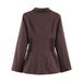 Spring Trendy Satin Panel Tie-Waist Blazer - Elegant Women's Business Casual Jacket_ecoleips.com