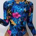 Women's Clothing Sexy Fashion Multi Color One Piece Round Neck Long Sleeved Printed_ecoleips.com