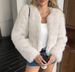 Women’s Stylish Fleece Coat – Warm Winter Long Sleeve Outerwear, Faux Fur & Polyester Blend, Casual Elegance_ecoleips.com