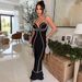 Sexy Sleeveless Bubble Dress for Women Slim Fit Long Fashionable Dress_ecoleips.com