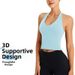 Women's Yoga Sports Bra With Beautiful Back One Piece Training Vest Padded Can Be Worn As Outerwear Or Innerwear_ecoleips.com