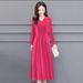 Cross-border High-end Velvet Stylish Autumn And Winter For Mothers, Cheongsam-style, Tummy-concealing, Elegant,_ecoleips.com