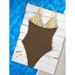 2026 New Polka Dot Spaghetti Strap One-Piece Swimsuit, Slimming Sexy Bikini, Vacation Beach Hot Spring Swimwear For Women_ecoleips.com