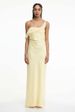 Trendy Silky Satin Sexy High Waist Fitted Spaghetti Strap Dress For Club Night Out_ecoleips.com