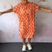 2024 Summer New Cross-Border European And American Fashion Loose Printed V-Neck Short Sleeve Dress Women's_ecoleips.com