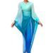 Women's Clothing Muslim Women's Conservative Long Sleeve Gradient Color Swimsuit Loose Polyester Beachwear Suitable For Swimming And Water Sports_ecoleips.com