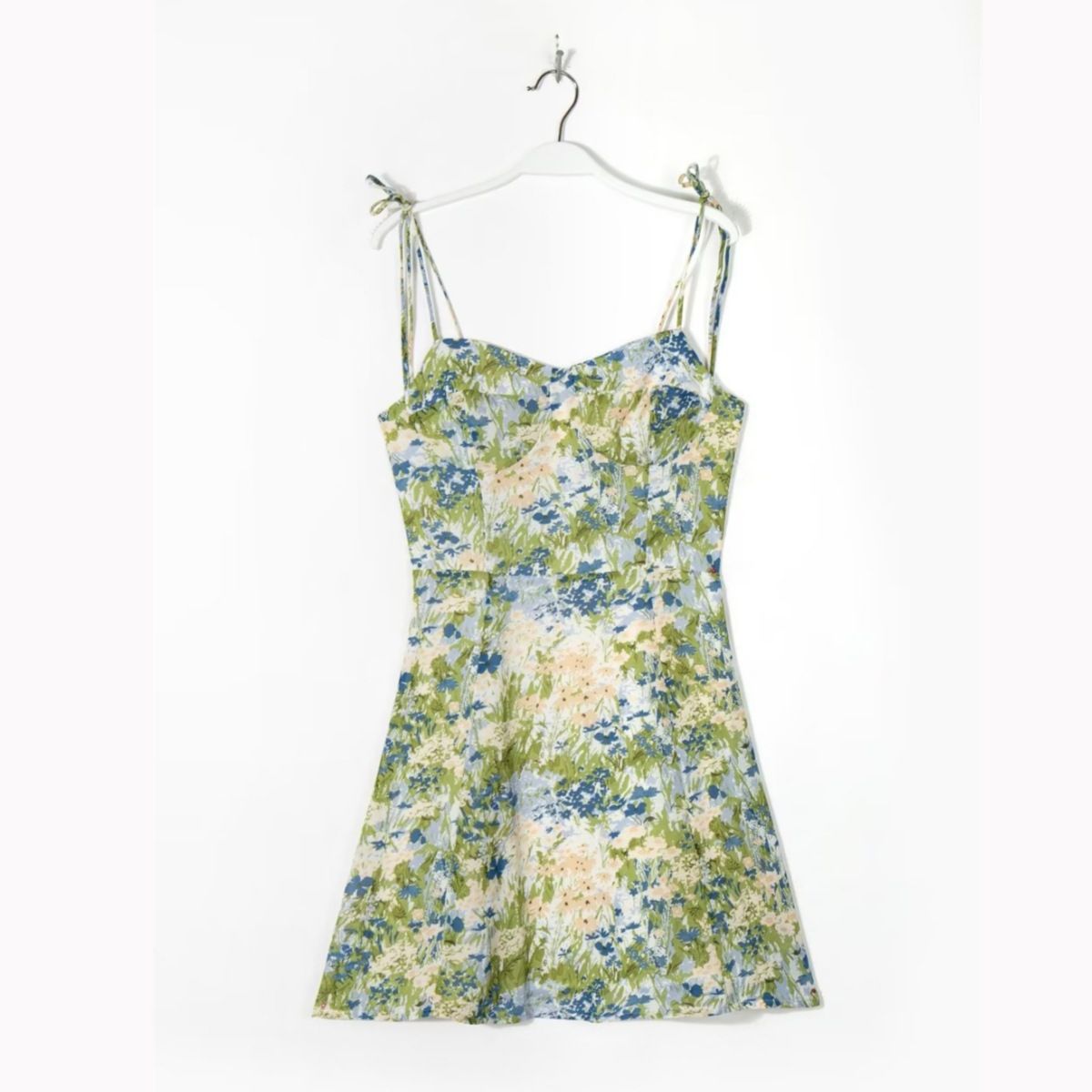 YPFF Trendy Women's Fashion European And American Style Printed Slim Fit Strap Short Floral Sweet Age-Reducing_ecoleips.com