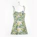 YPFF Trendy Women's Fashion European And American Style Printed Slim Fit Strap Short Floral Sweet Age-Reducing_ecoleips.com