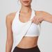 Yuejia's New Breathable Padded Vest Yoga With Fixed Integrated Cups, Quick-drying, Casual Outdoor Sports Top_ecoleips.com