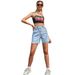 Women's Clothing Casual Denim Shorts Simple High Waist Loose Shorts_ecoleips.com