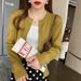 Women’s Lightweight Knit Cardigan Long Sleeve Open Front Sweater For Fall/Spring In Elegant Colors_ecoleips.com