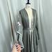Modest Abaya Dress Muslim Dress Women Elegant Butterfly-Sleeve Abaya Dress With Bow Tie - Flowy Long Robe For Women, Modest Islamic Fashion_ecoleips.com