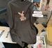 Women's White Short Sleeve T-Shirt Spring/Summer Loose Fit Mid-Length Base Layer Top plus Size Rabbit Print Simple Design_ecoleips.com