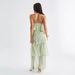 In-stock European And American Cross-border 2026 Summer Vacation Style Elegant Halter Neck Layered Cake Strap Dress For_ecoleips.com