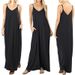 Cross-border Supply: European And American Women's Clothing, Solid Color Loose Pocket Long Tank Top Dress, Sexy_ecoleips.com