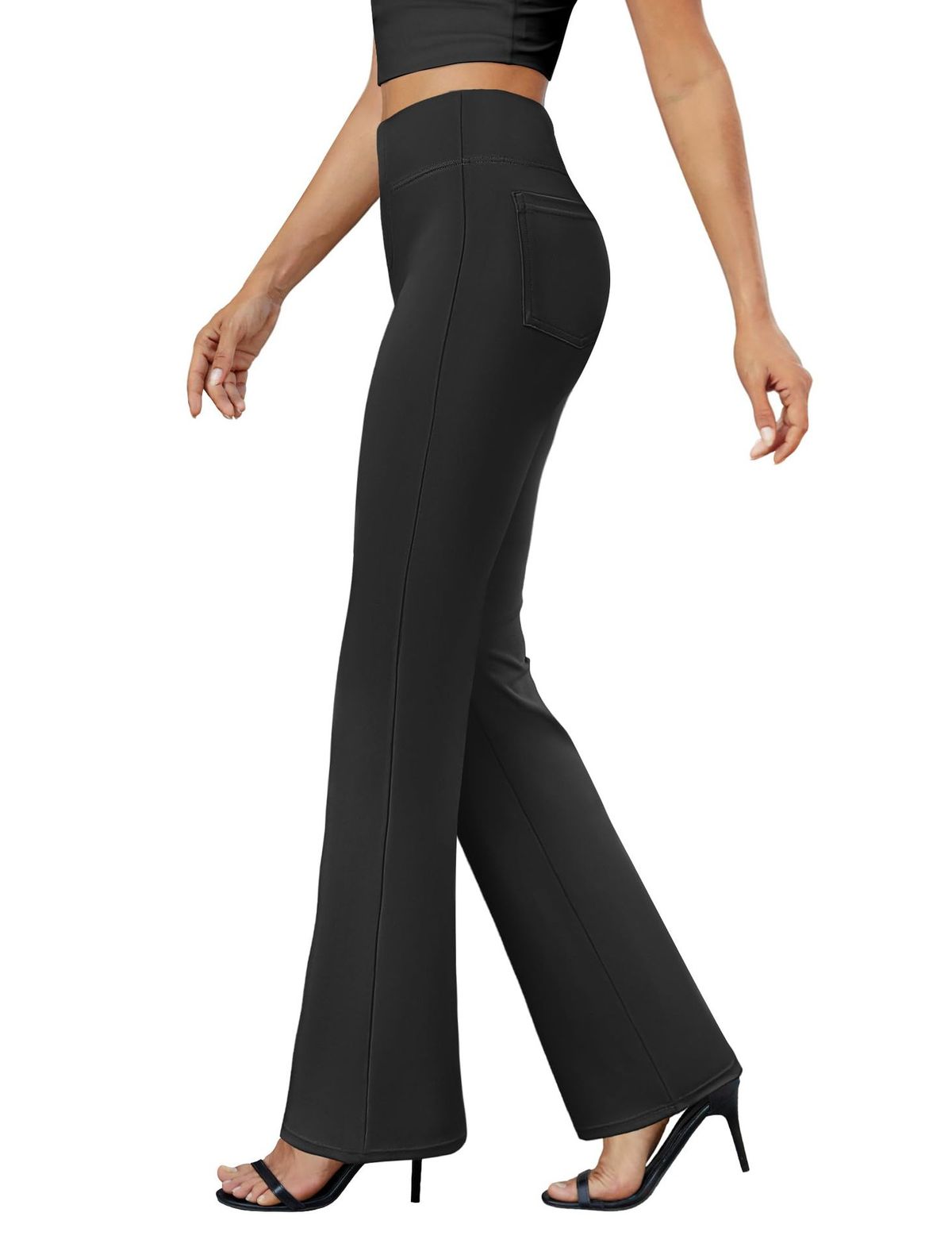 2025 Yoga Bell Bottom Pants, Women's High Waist, Hip Lifting, Wide Leg Casual Pants_ecoleips.com