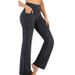 Women's High Waist Wide Leg Pants - Stretchy Yoga Lounge Pants For Work, Casual & Travel - Soft Breathable Fabric With Pockets_ecoleips.com