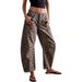 Effortless Americana Style Leopard Print High Waist Straight Leg Jeans 2K High Street Style Women's Clothing Autumn New Fashion_ecoleips.com