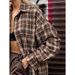 American Style Vintage Vintage Plaid Shirt Women's Long Design Sense Base Plaid Loose Shirt_ecoleips.com