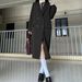 Chic Women's Long Over-the-knee Coat, Spring 2026 New British Style High-end Suit Coat_ecoleips.com