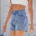 Women's Clothing Spring And Summer New Washed Design Beaded Slim Denim Skirt Women's Shorts_ecoleips.com