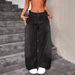 Women's Clothing Retro Wide Leg Jeans Loose Straight Leg Trousers Unique Street Style Washed Effect Floor Length Spring/Autumn Fashion_ecoleips.com
