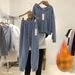 Women’s Clothing Autumn And Winter New Hooded Plus Velvet Casual Sports Suit Women's Loose Sweater Two Piece Suit_ecoleips.com