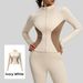 Women's Color Block Slim Fit Yoga Jacket Polyester Sports Fitness Running Sweatshirt_ecoleips.com