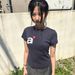 Korean Trendy Heart Shaped Short Sleeve Top For Women Sexy Slim Fit Polka Dot Letter Print Summer Top_ecoleips.com