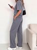 Women's Clothing Women's Spring/Summer Short-Sleeved Two Piece Set Fashion Trendy Casual Goods For Formal & Casual For Women_ecoleips.com
