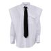 K New Fashion European And American Women's Long Sleeved Lapel Shirt With A Niche Design, Tie, White Shirt_ecoleips.com