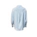 2025 European American Cross-border Women's Fashion New Autumn And Winter Versatile Blue Striped Shirt_ecoleips.com
