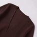 Fashion Dark Brown Strap Waist Knitted Sweater_ecoleips.com