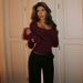 New European And American Fashion Women's Top: Lace-Trimmed Square Neck, Long-Sleeve, Slim-Fit, Versatile_ecoleips.com