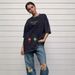 Women's Clothing Retro Old Washed High Street Cotton Short Sleeved T Shirt Fashionable Loose Simple Top_ecoleips.com