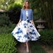 Women's Floral Print Sundress Set – Bohemian Vacation Dress With Digital Print (Pink/Lake Blue/Purple/Blue, S/M/L/XL/XXL)_ecoleips.com